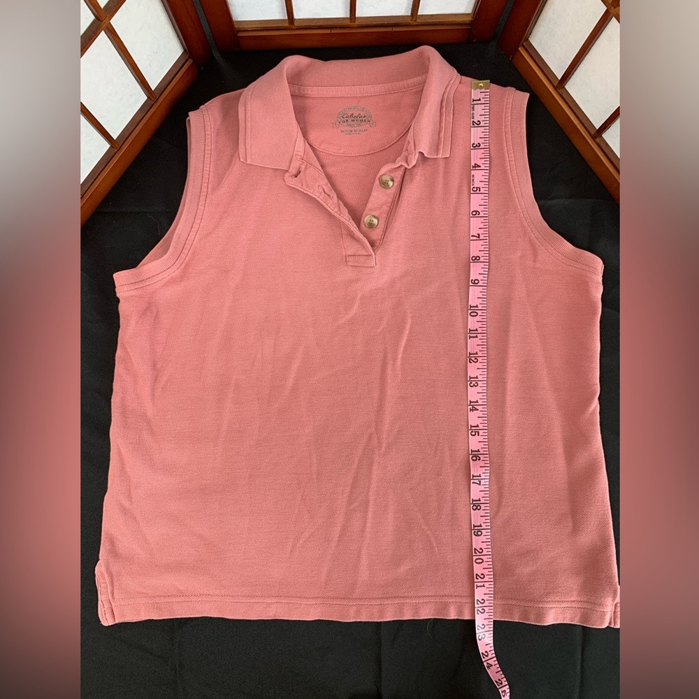 Cabela’s Women’s Peachish-apricot Sport Tee Top. Size M. Good condition - Picture 4 of 5